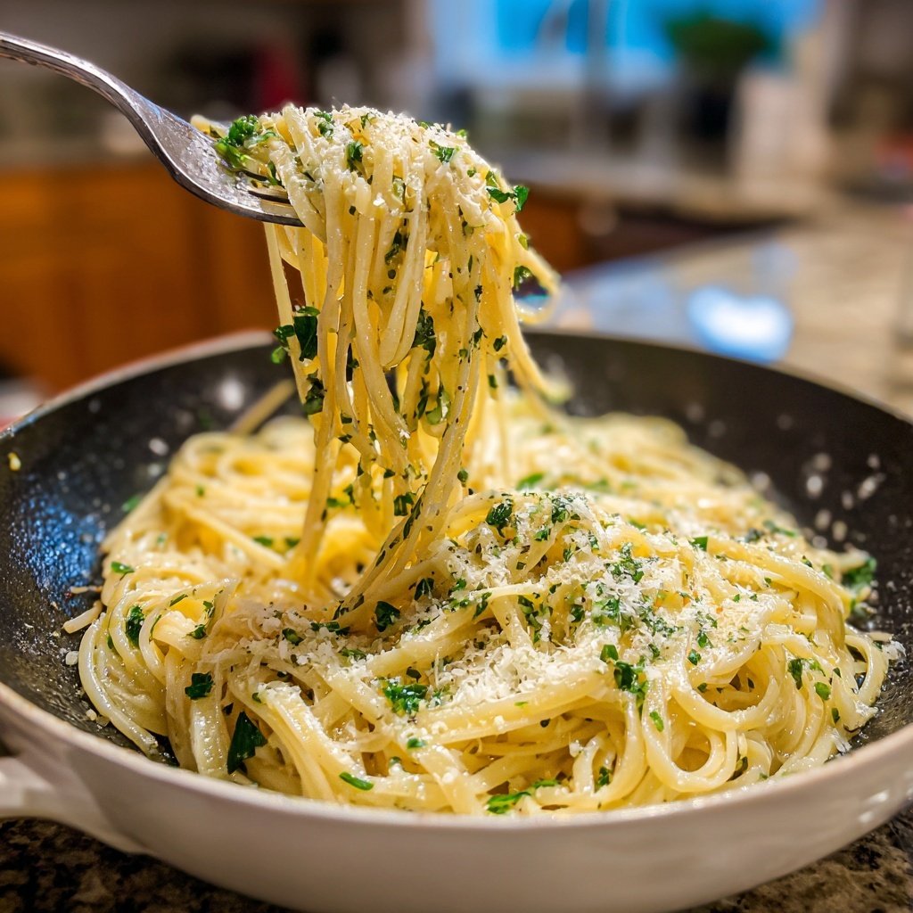 Quick Garlic Butter Pasta