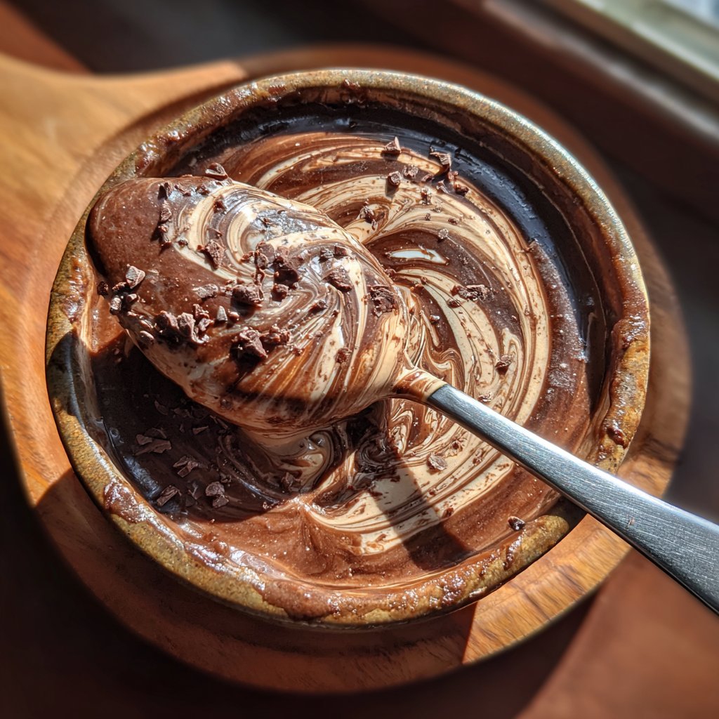 Spoonful of Choco-Swirl Pudding