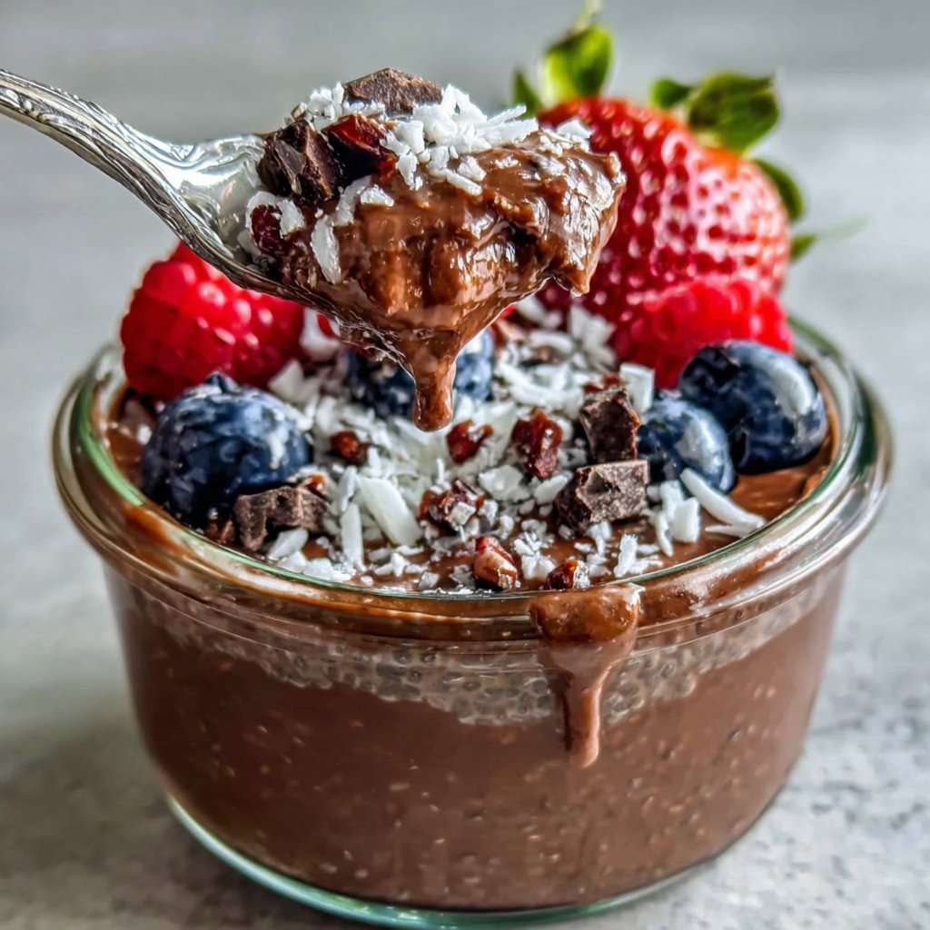 Chocolate Protein Chia Pudding