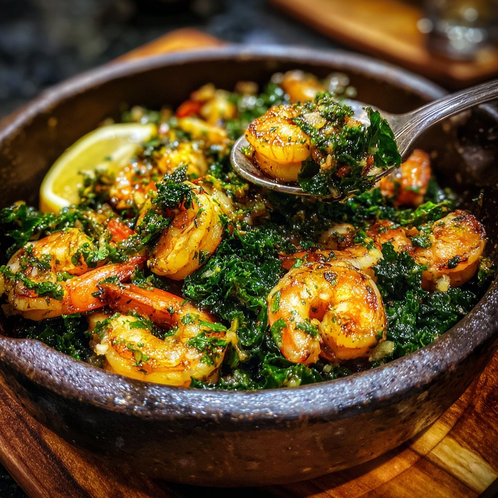 Shrimp and Kale One-Pot Meal