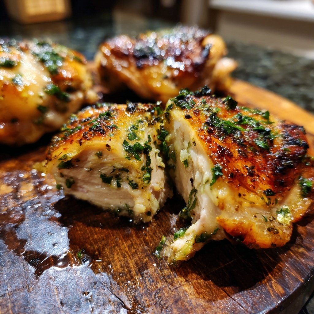 Garlic Herb Chicken Thighs