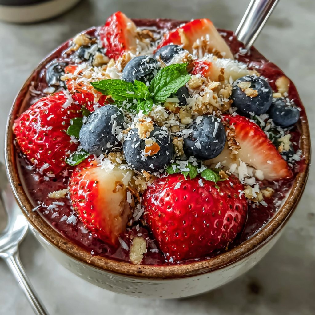 Berry Smoothie Bowl for Guests